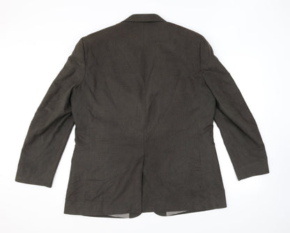 Mens UK Size 44 Brook Taverner Regular Grey Suit Jacket