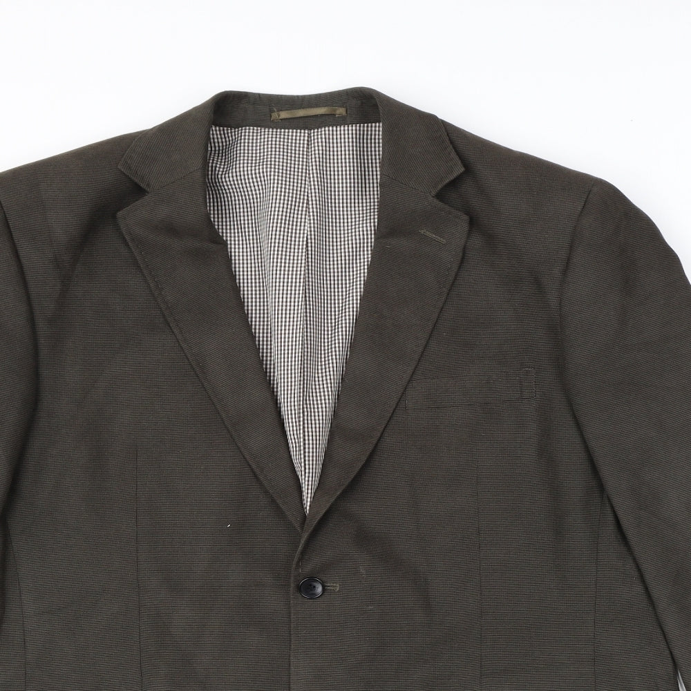 Mens UK Size 44 Brook Taverner Regular Grey Suit Jacket