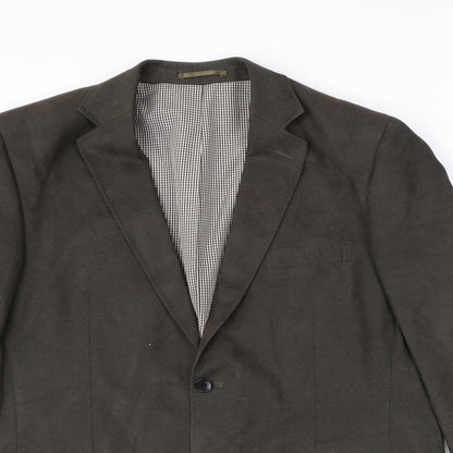 Mens UK Size 44 Brook Taverner Regular Grey Suit Jacket