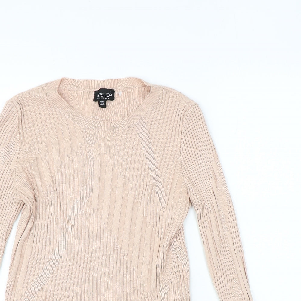 Womens UK Size 8 Topshop Pink Pullover Jumper