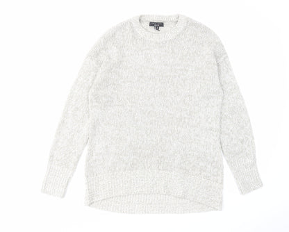 Womens UK Size S New Look Grey Pullover Jumper