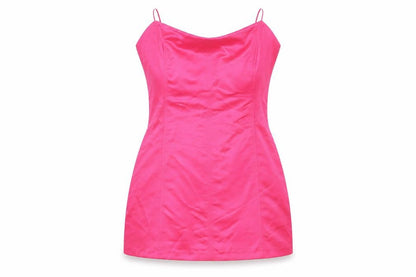 Zara Womens Pink Polyester Mini Size L Off the Shoulder Zip
