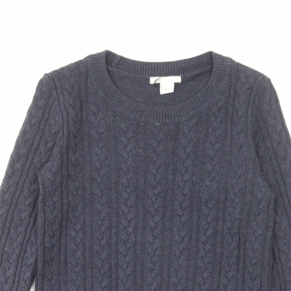 Womens UK Size XS H&M Blue Pullover Jumper