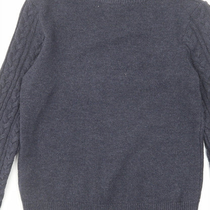 Womens UK Size XS H&M Blue Pullover Jumper