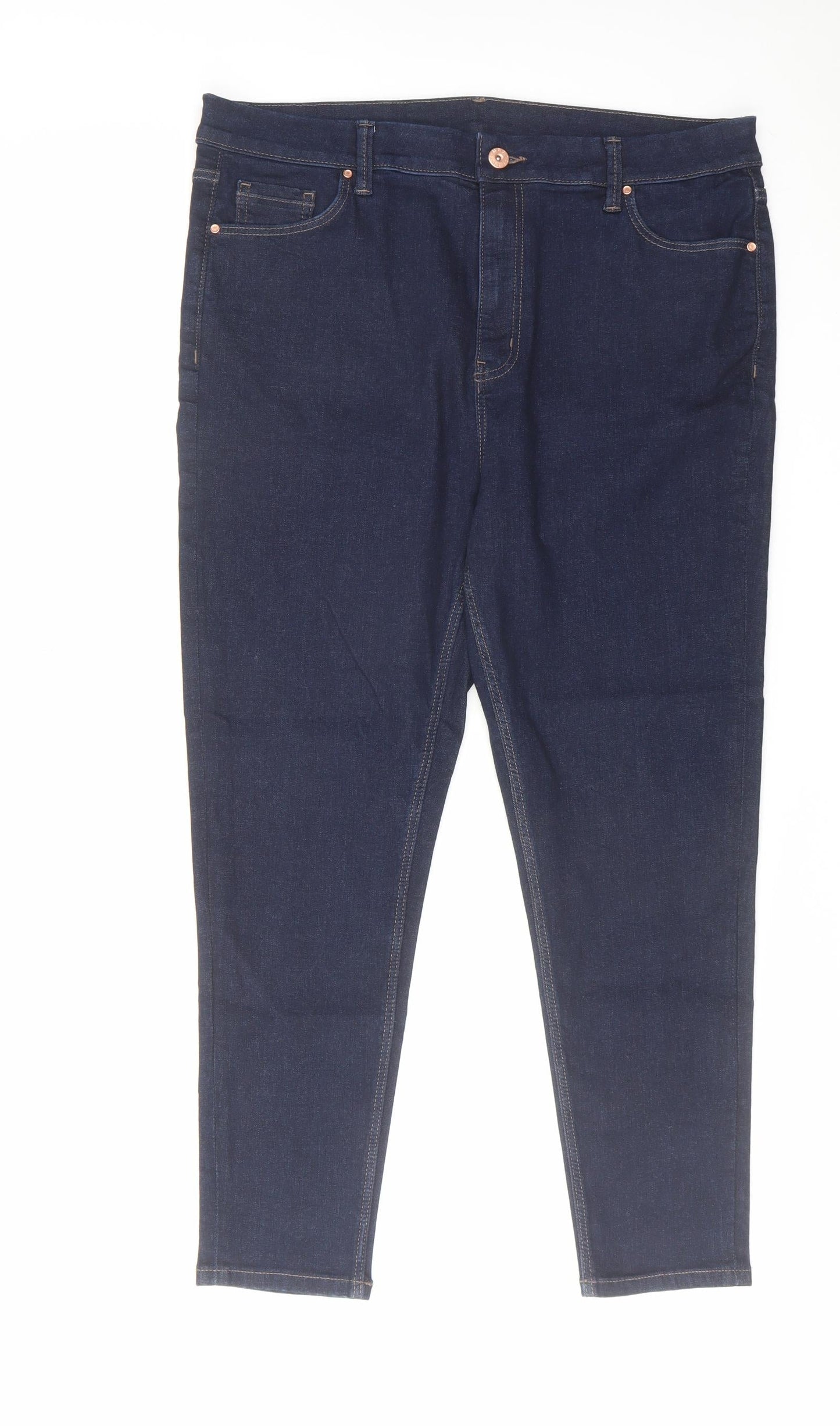 Womens UK Size 36 in Marks and Spencer Regular Fit Skinny Blue Jeans