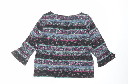 Womens UK Size 12 Monsoon Multicoloured Basic T-Shirt