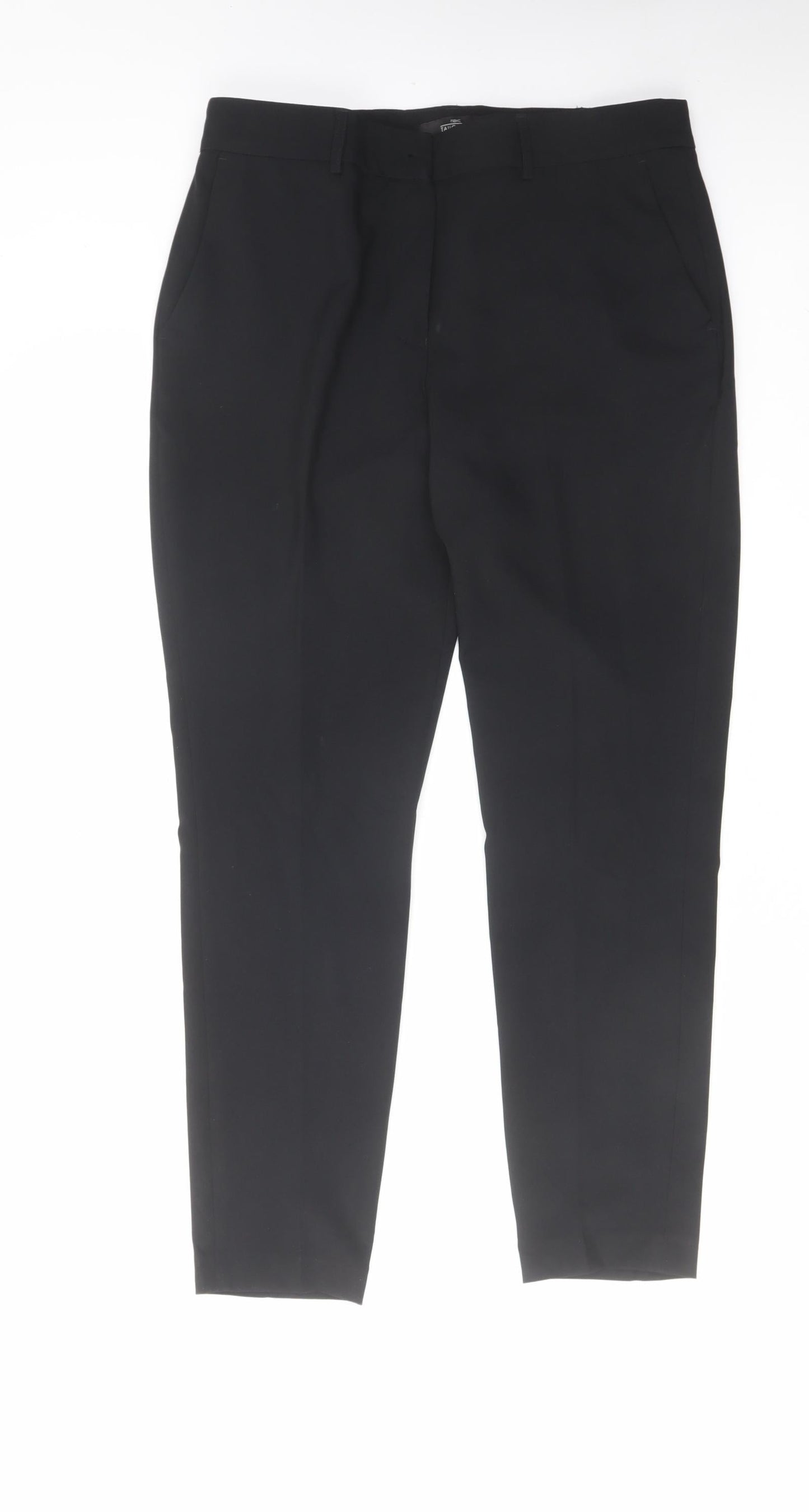 Womens UK Size 12 NEXT Regular Fit Dress Pants Black Trousers