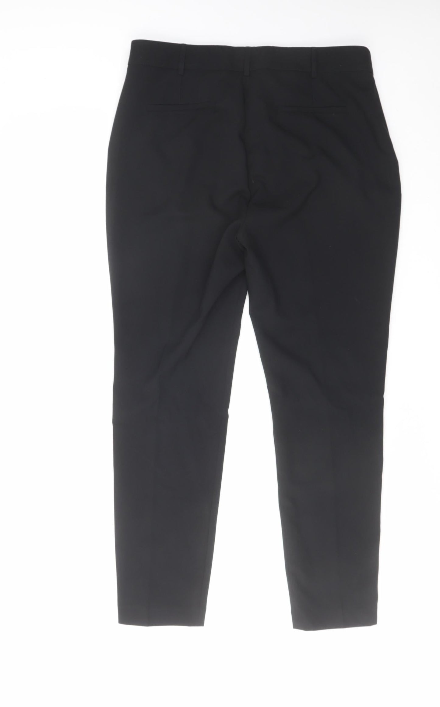 Womens UK Size 12 NEXT Regular Fit Dress Pants Black Trousers