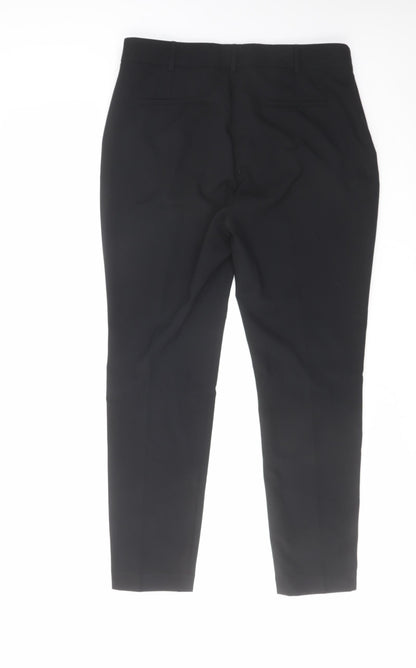Womens UK Size 12 NEXT Regular Fit Dress Pants Black Trousers