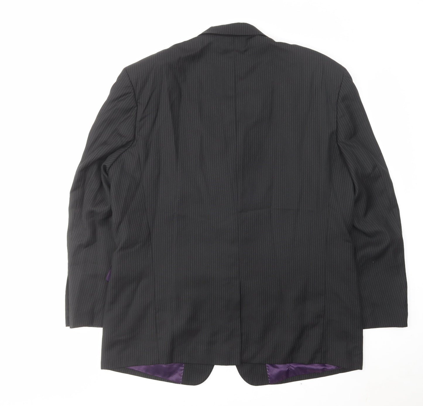 Mens UK Size 46 Pierre Remon Regular Black Suit Jacket
