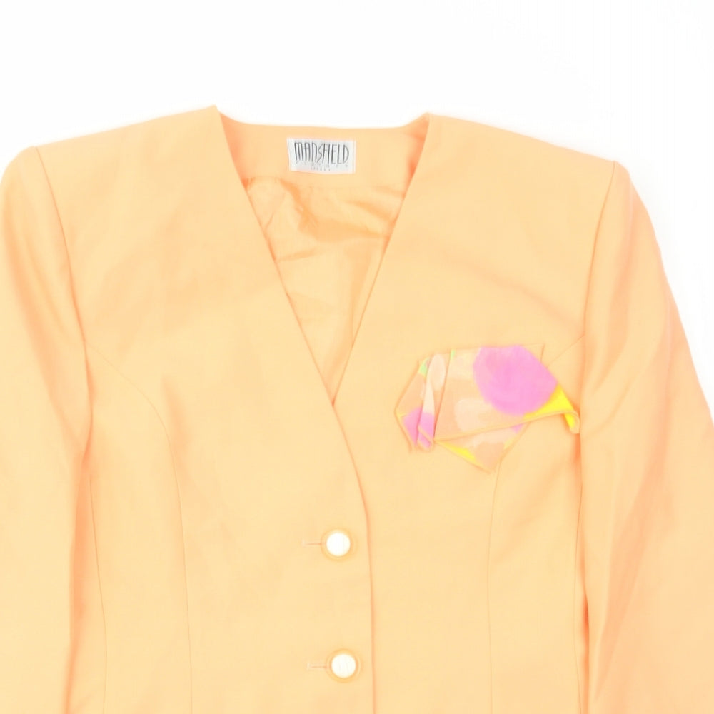 Womens UK Size 14 Mansfield Orange Jacket