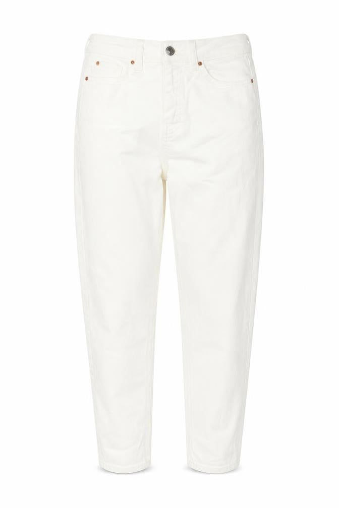 Womens UK Size 8 Marks and Spencer Regular Fit Tapered White Jeans