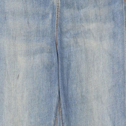 ASOS Womens Blue Cotton Skinny Jeans Size 28 in L32 in Regular Zip