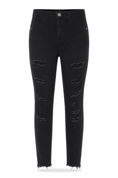 Womens UK Size 12 Boohoo Regular Fit Skinny Black Jeans