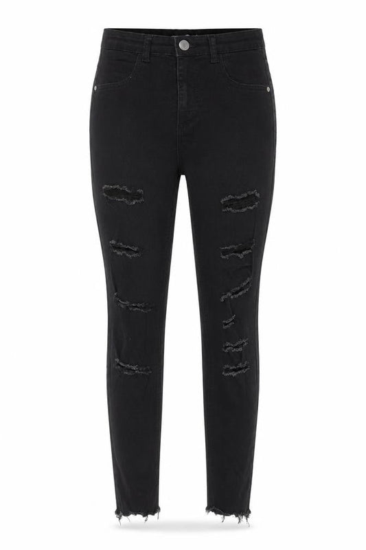 Womens UK Size 12 Boohoo Regular Fit Skinny Black Jeans