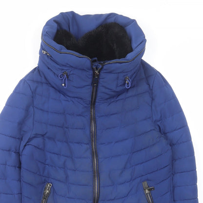 Womens UK Size S Zara Blue Jacket