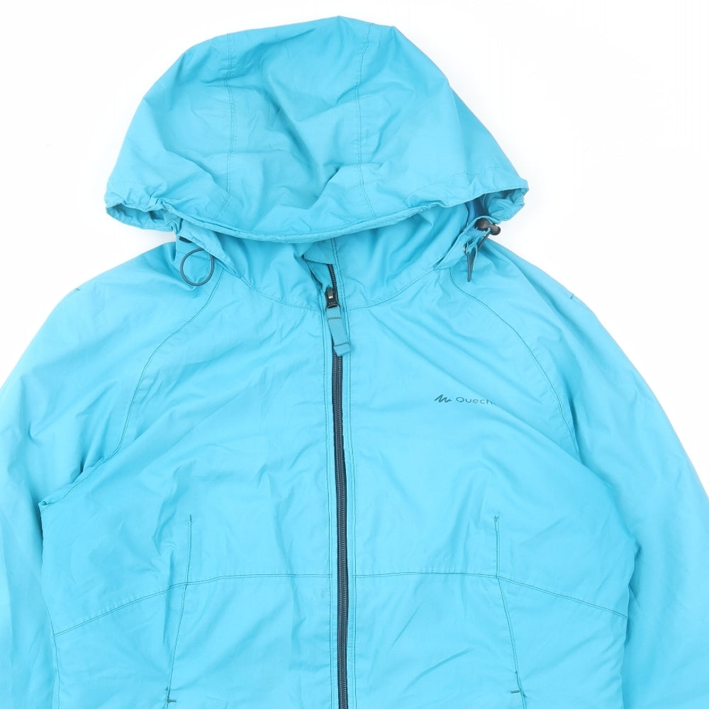 Mens UK Size S DECATHLON Blue Windbreaker Coat