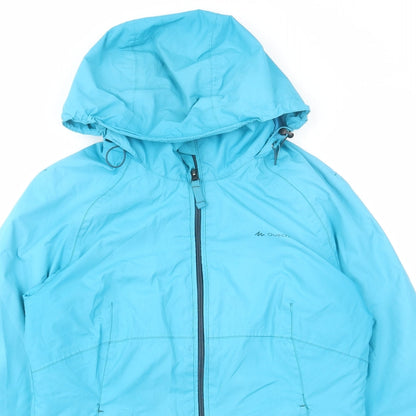 Mens UK Size S DECATHLON Blue Windbreaker Coat