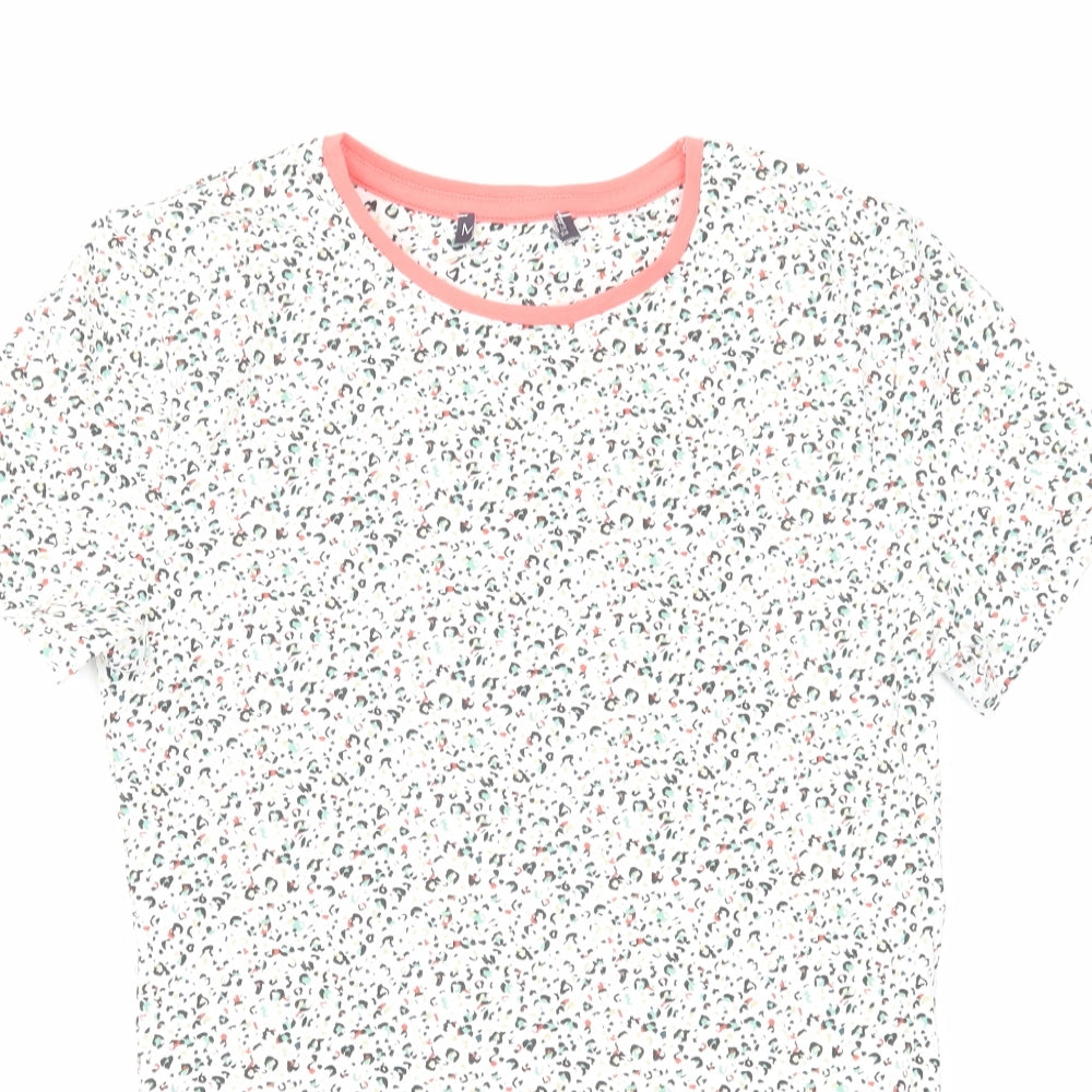 Womens UK Size 8 Marks and Spencer Multicoloured Basic T-Shirt
