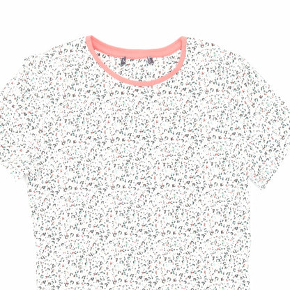 Womens UK Size 8 Marks and Spencer Multicoloured Basic T-Shirt