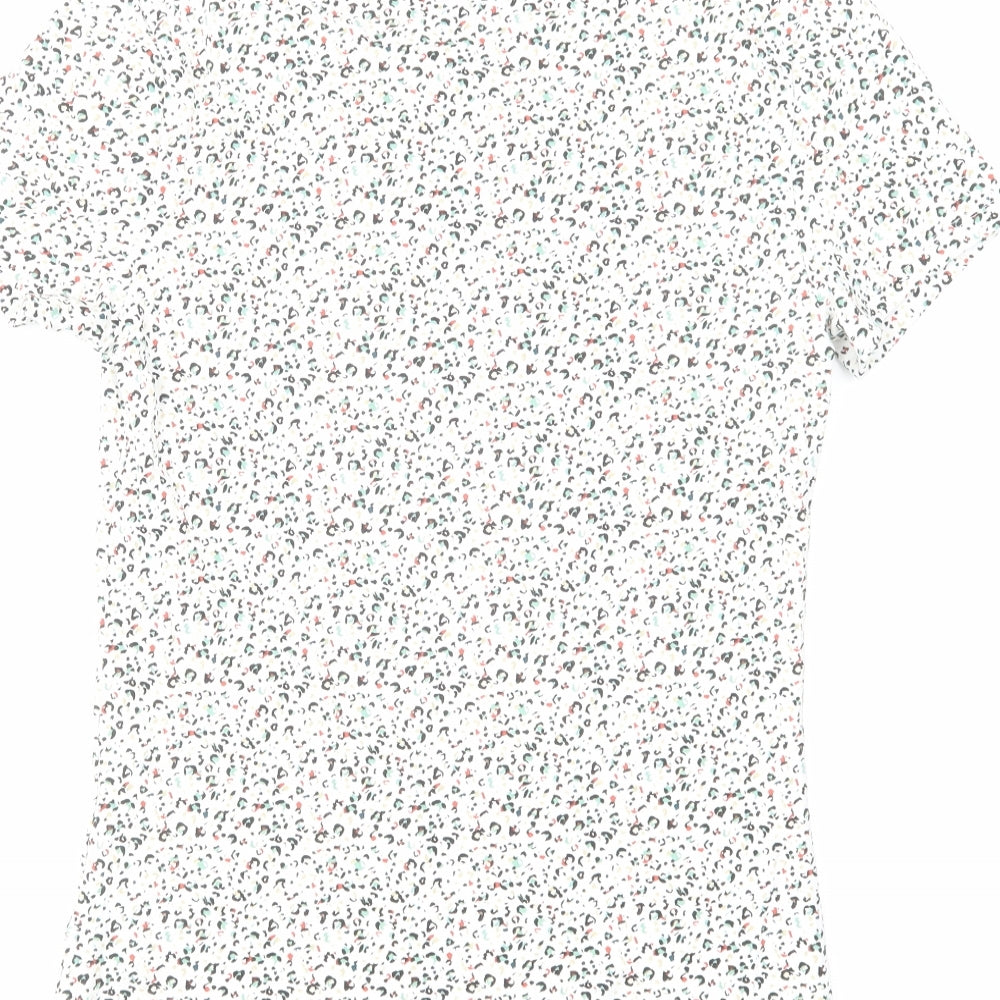 Womens UK Size 8 Marks and Spencer Multicoloured Basic T-Shirt