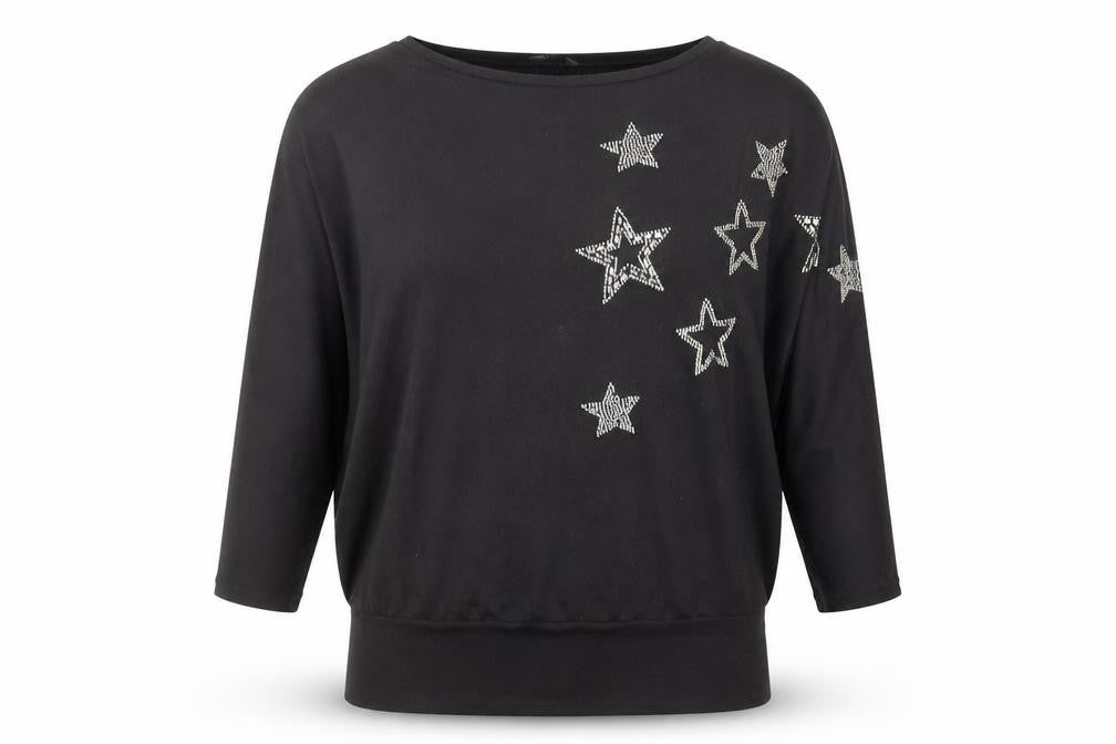 Womens UK Size M New Look Black Basic Blouse