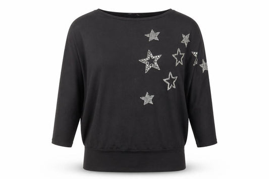 Womens UK Size M New Look Black Basic Blouse