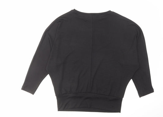 Womens UK Size M New Look Black Basic Blouse