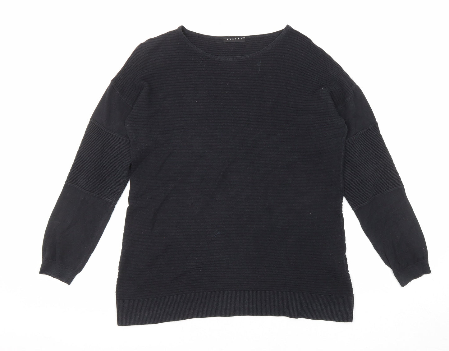 Womens UK Size S Sisley Black Pullover Jumper