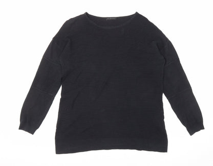 Womens UK Size S Sisley Black Pullover Jumper