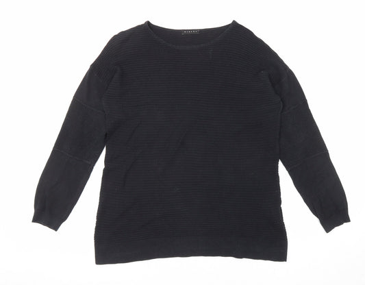 Womens UK Size S Sisley Black Pullover Jumper