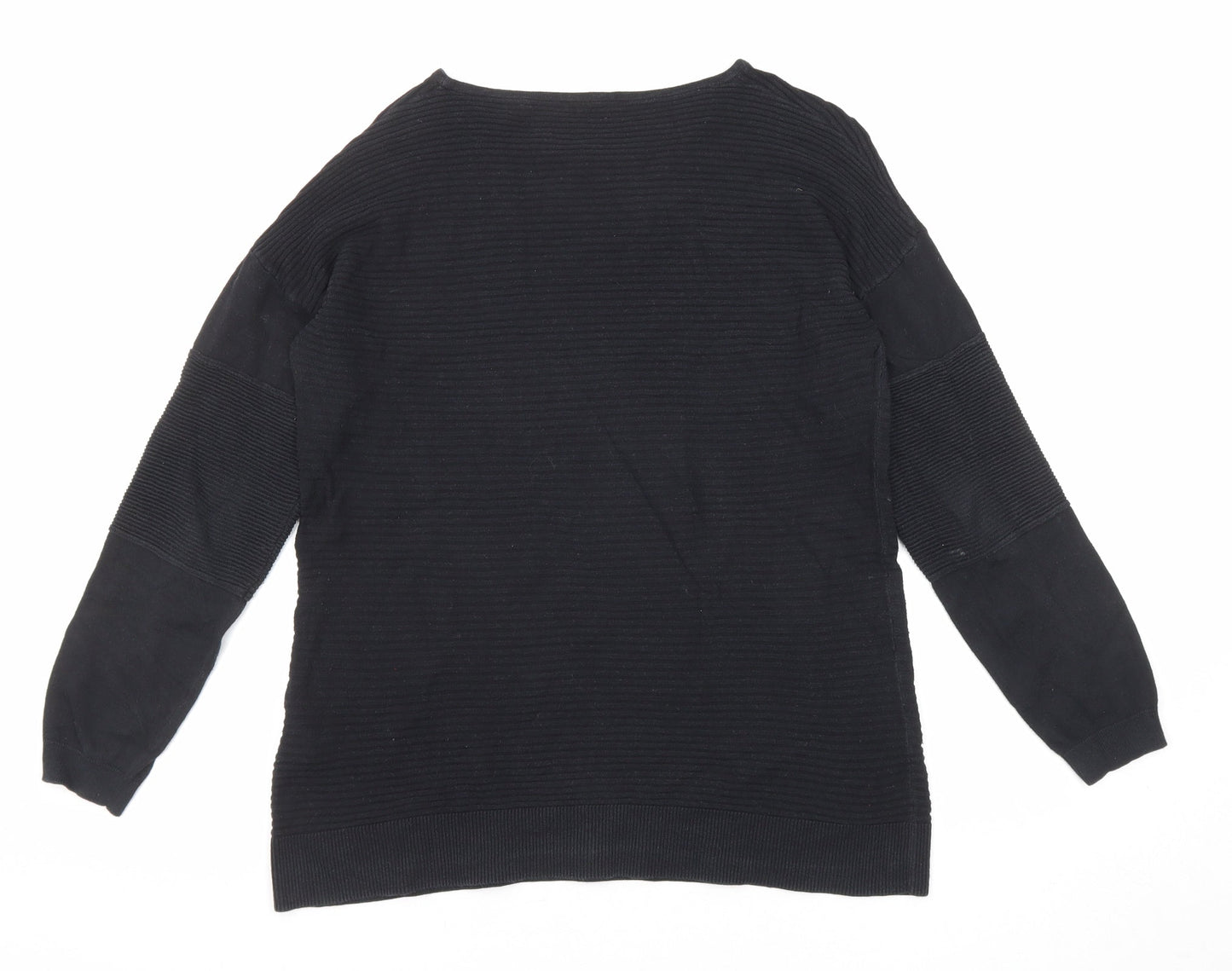 Womens UK Size S Sisley Black Pullover Jumper