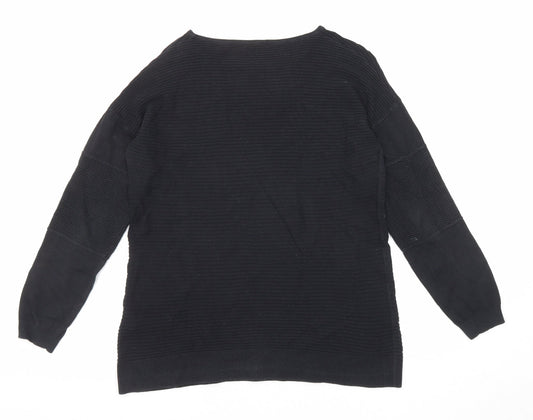 Womens UK Size S Sisley Black Pullover Jumper