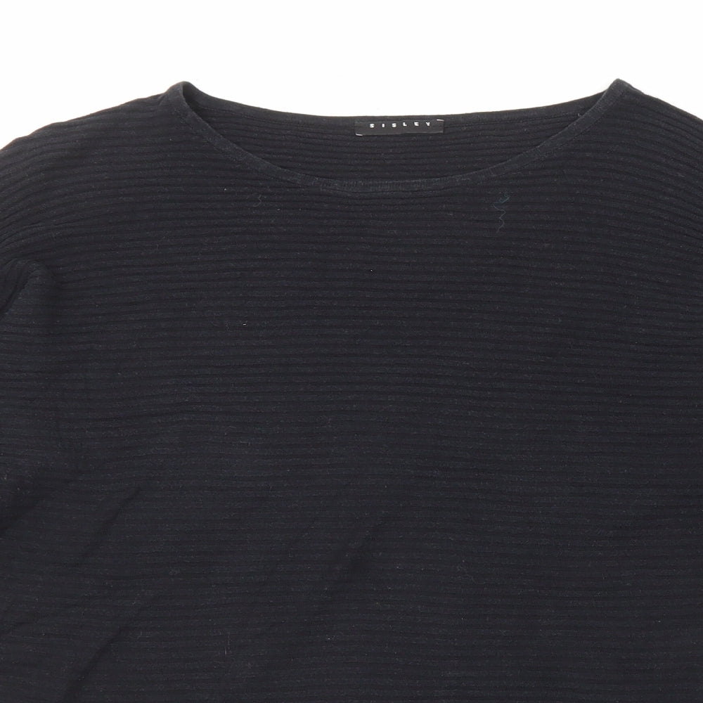 Womens UK Size S Sisley Black Pullover Jumper