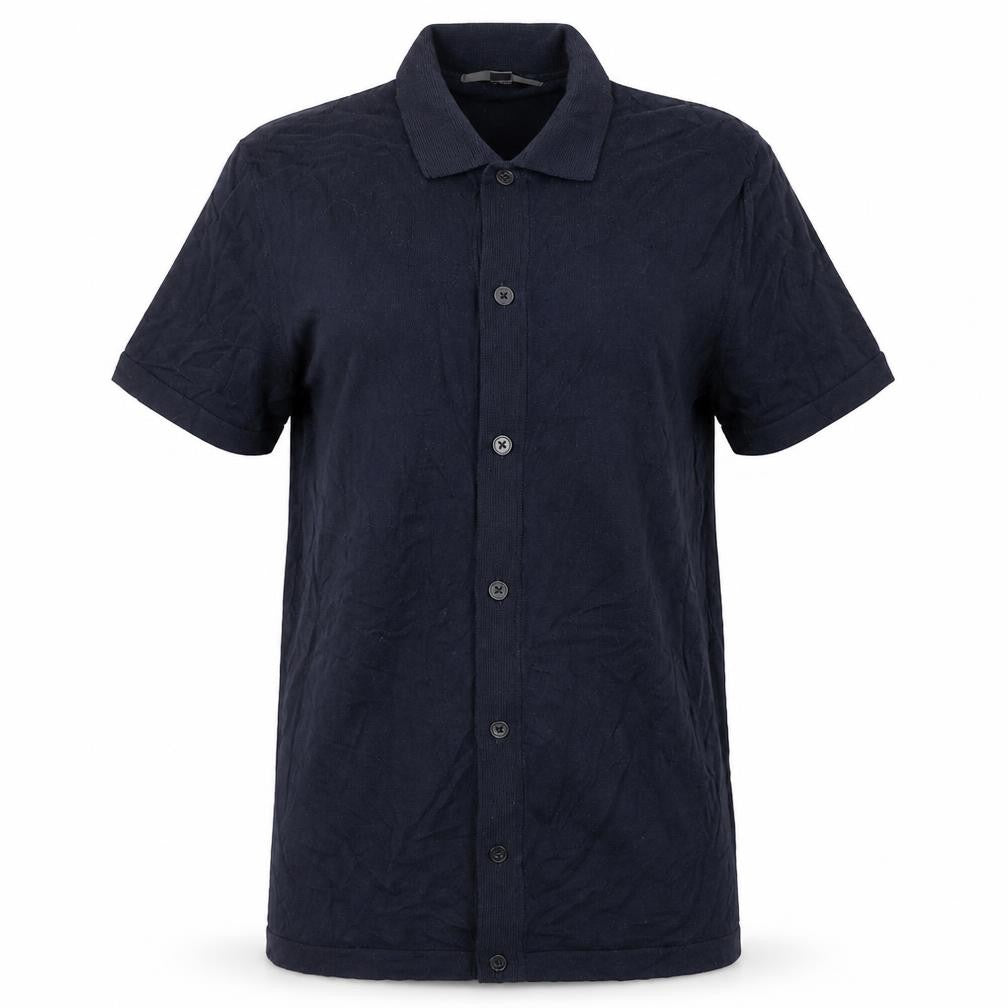 Womens UK Size S Marks and Spencer Blue Basic Button-Up