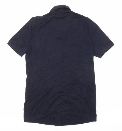 Womens UK Size S Marks and Spencer Blue Basic Button-Up