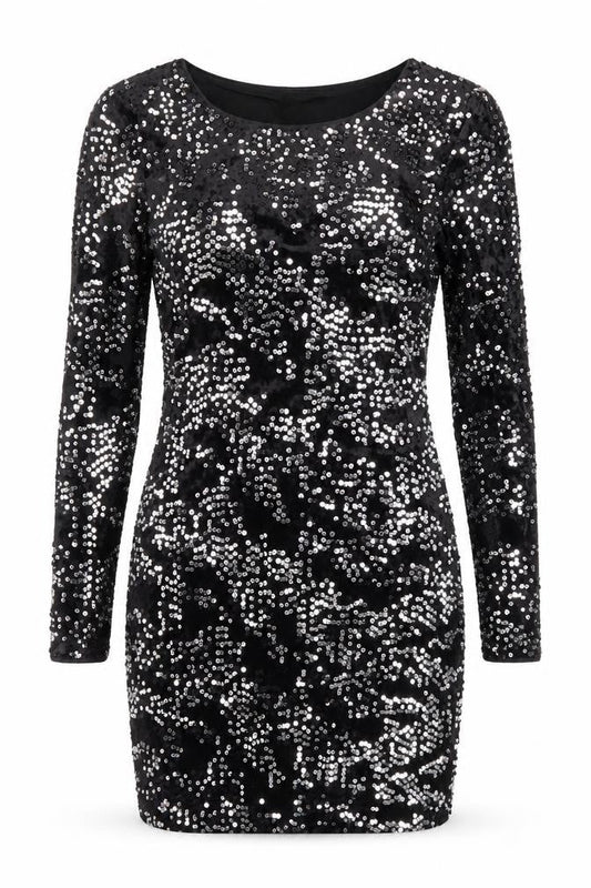 Divided by H&M Womens Black Polyester Bodycon Size 8 Boat Neck Pullover