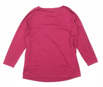 Womens UK Size 8 Khost Purple Basic T-Shirt
