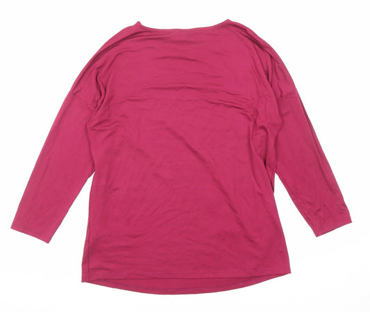Womens UK Size 8 Khost Purple Basic T-Shirt