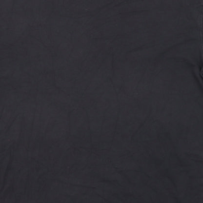 Divided by H&M Womens Black Cotton Basic T-Shirt Size M Round Neck