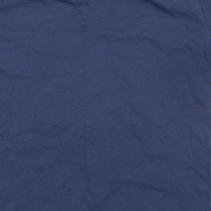 H&M Boys Blue 100% Cotton Basic T-Shirt Size 6 Years Round Neck Pullover - Size 6-8 Years Zanzibar Tigers