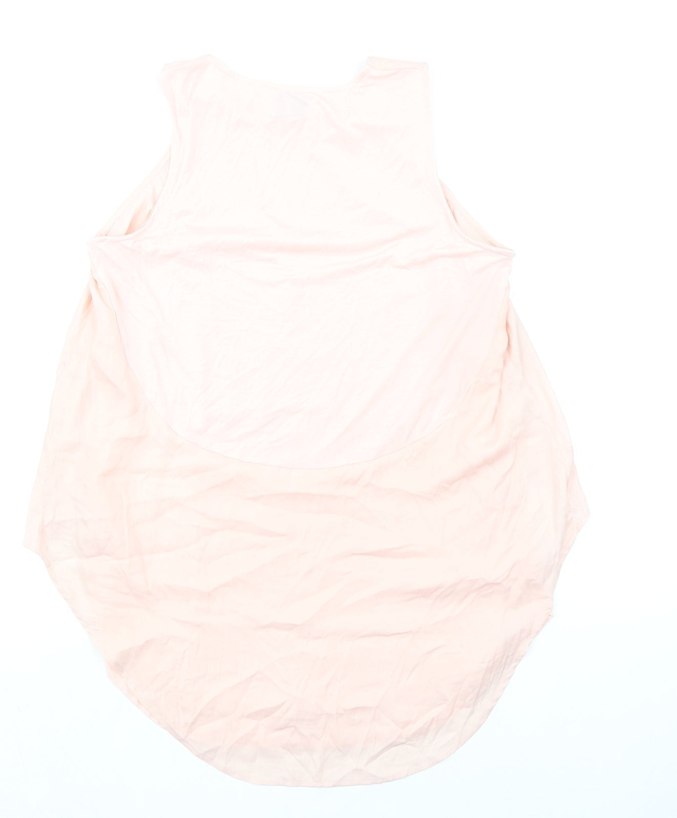 BAE Womens Pink Viscose Basic Tank Size 2XS Round Neck