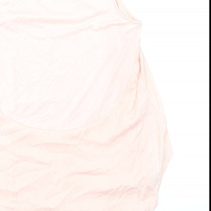 BAE Womens Pink Viscose Basic Tank Size 2XS Round Neck