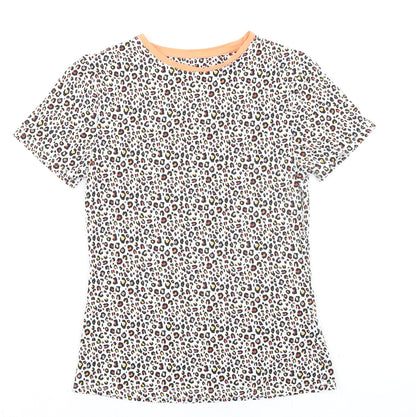 Womens UK Size 8 Marks and Spencer Multicoloured Basic T-Shirt