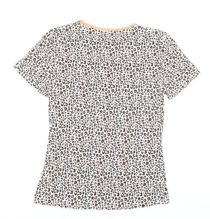 Womens UK Size 8 Marks and Spencer Multicoloured Basic T-Shirt