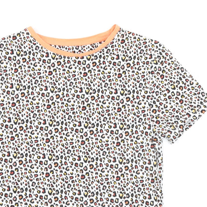 Womens UK Size 8 Marks and Spencer Multicoloured Basic T-Shirt