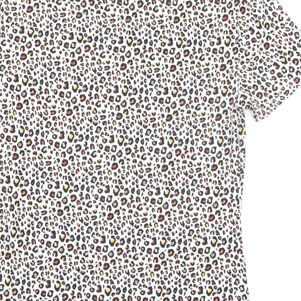 Womens UK Size 8 Marks and Spencer Multicoloured Basic T-Shirt