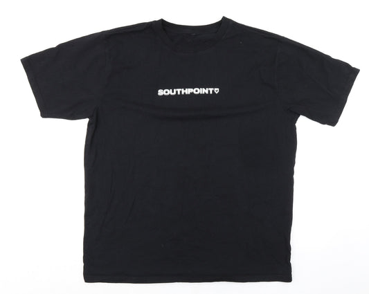 Mens UK Size XL Earth Positive Black  T-Shirt