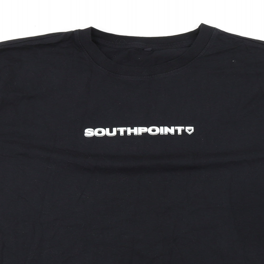 Mens UK Size XL Earth Positive Black  T-Shirt