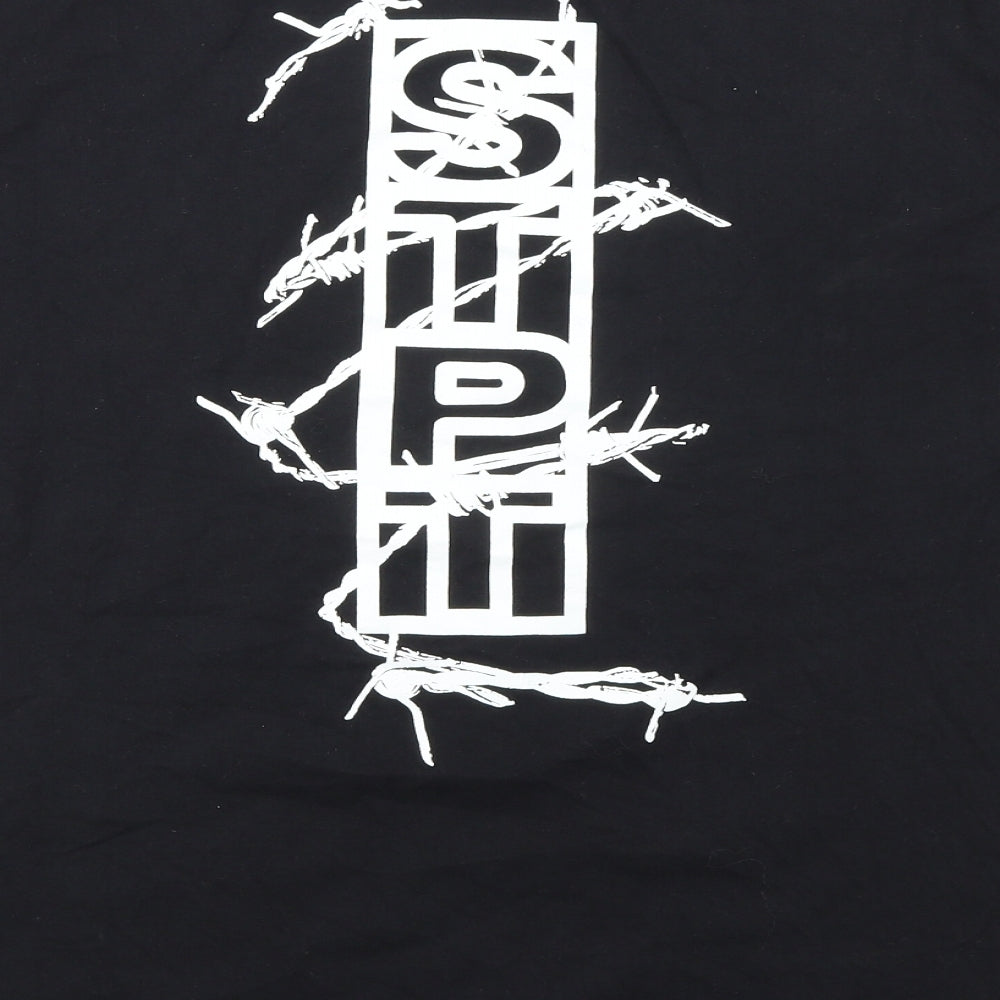 Mens UK Size XL Earth Positive Black  T-Shirt